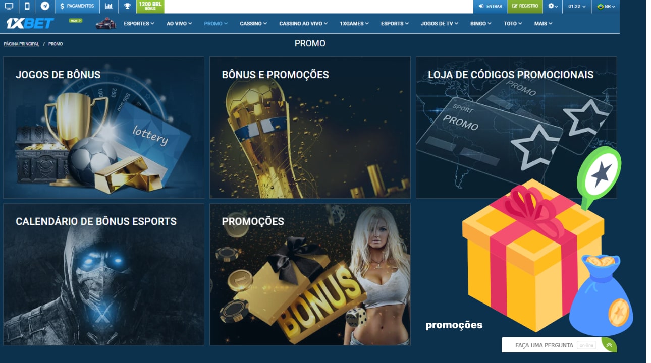 1xbet promoções